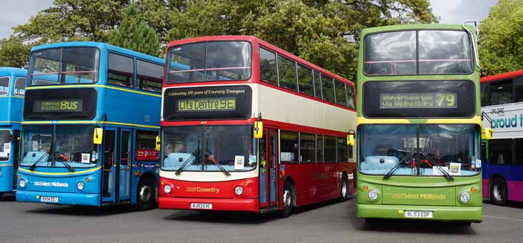 National Express West Midlands heritage liveries at SHOWBUS international 2018